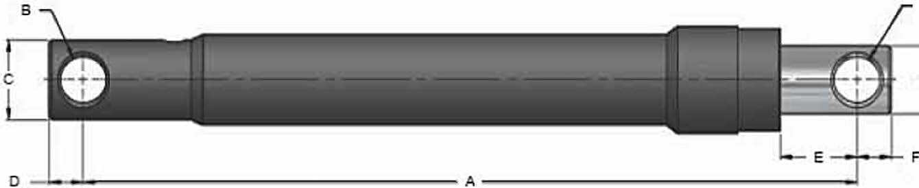 EP snow-plow replacement hydraulic cylinder